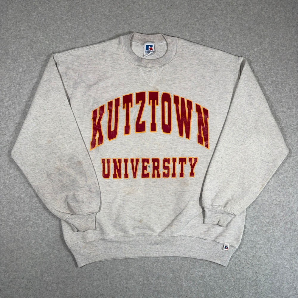Russell Athletic Sweatshirt Mens XL Gray Kutztown University Vintage USA Made